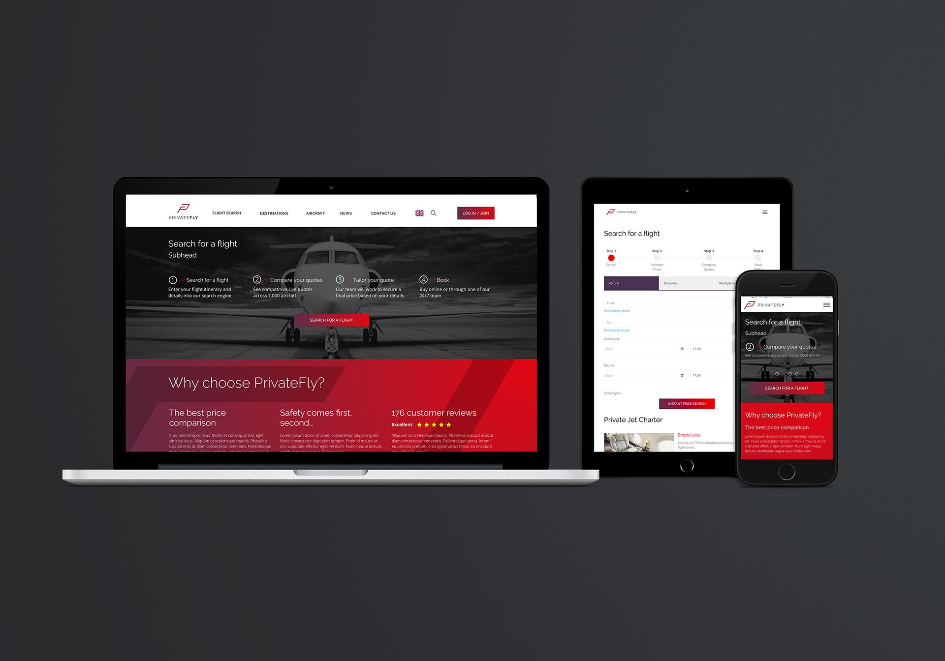 Example of work for PrivateFly