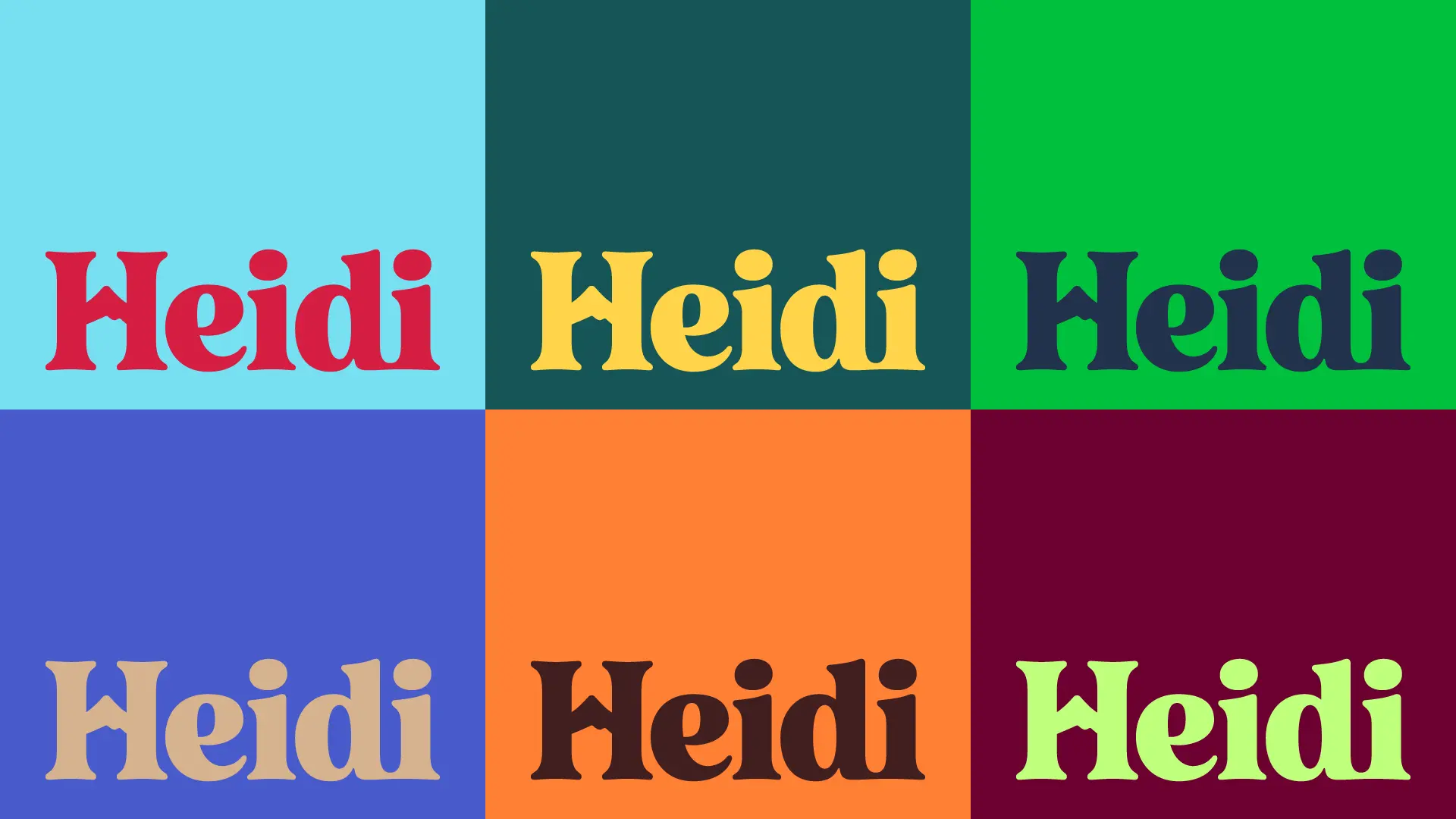 Example of work for Heidi