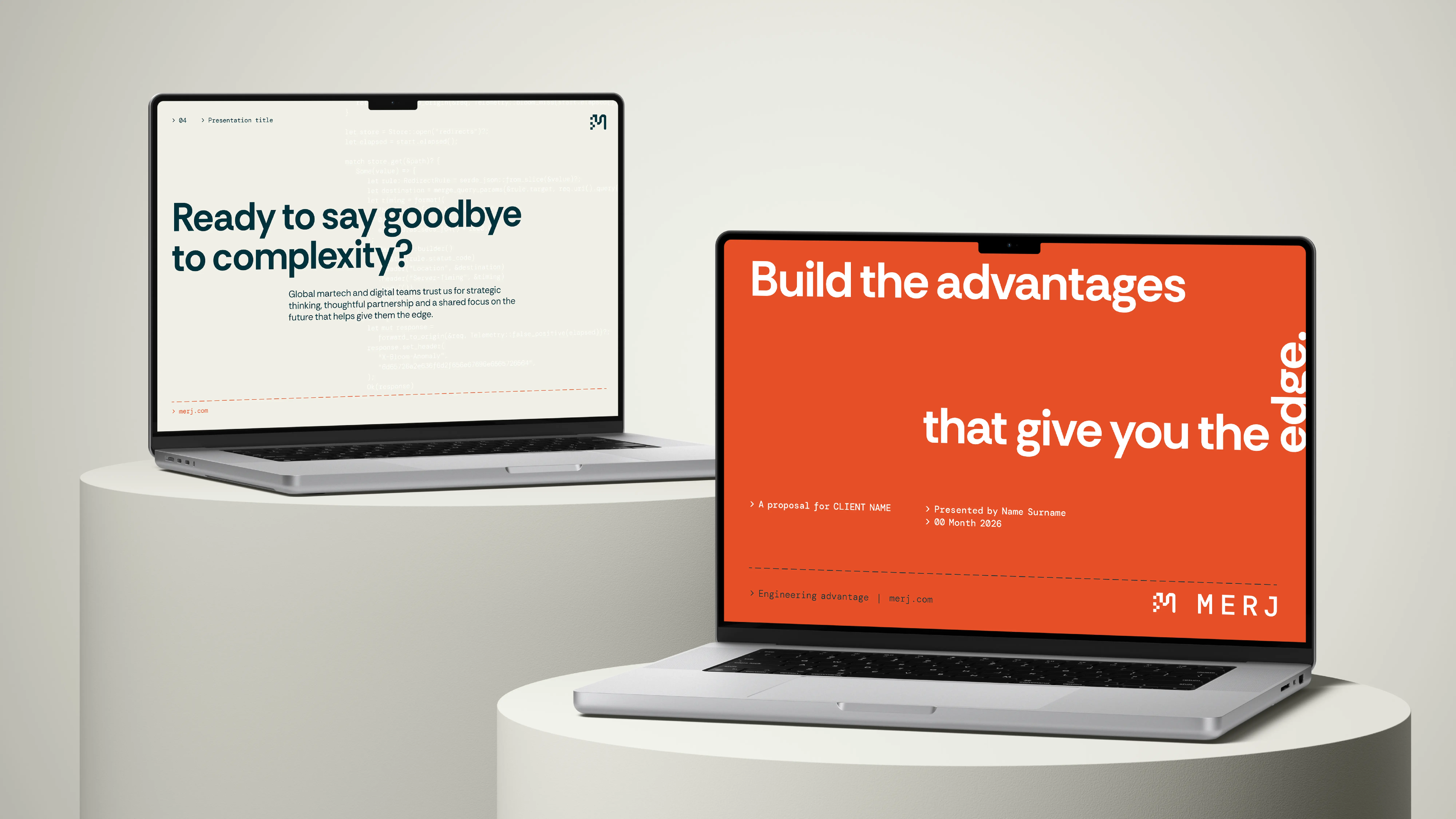 Example of work for Merj
