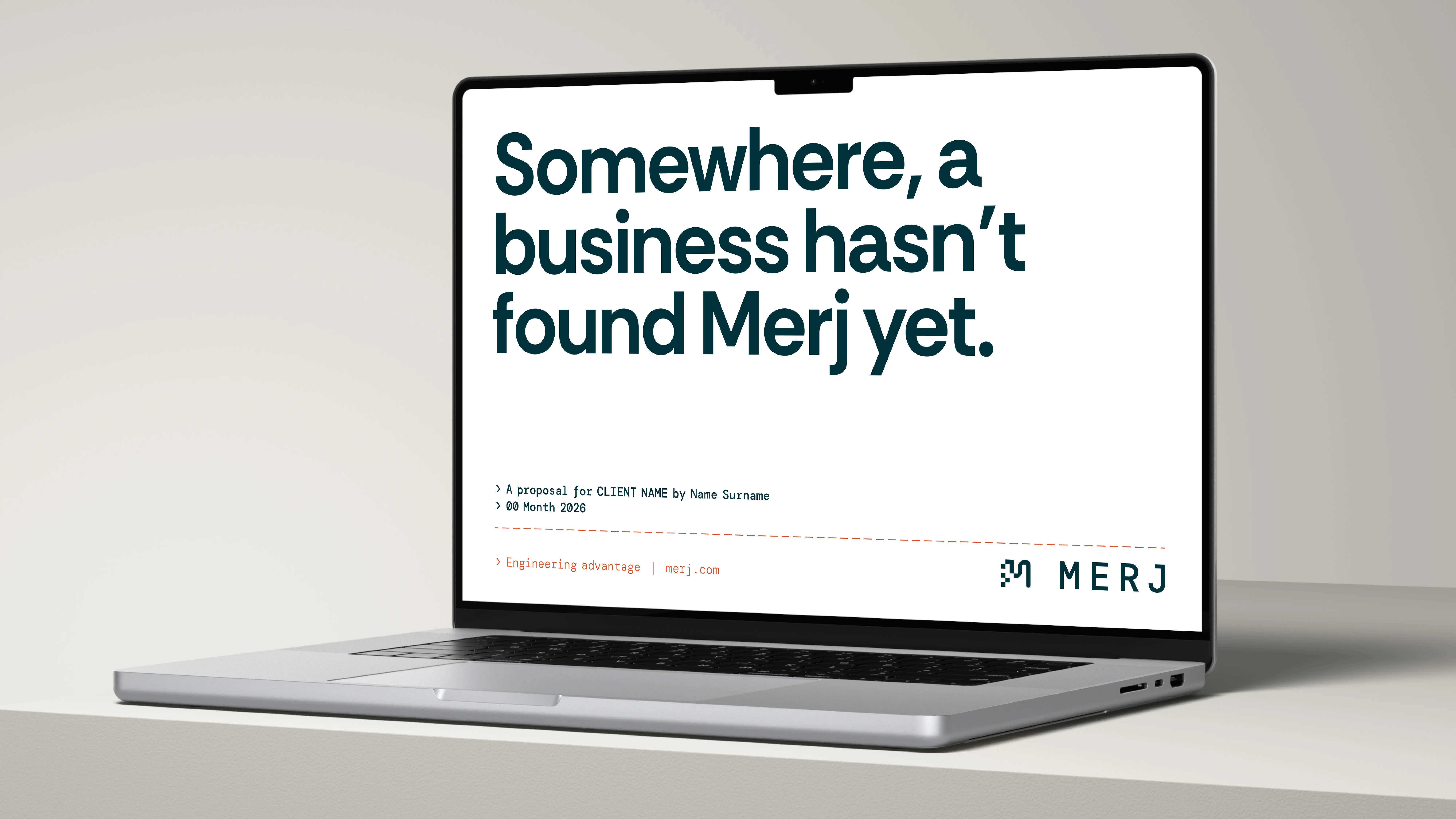 Example of work for Merj