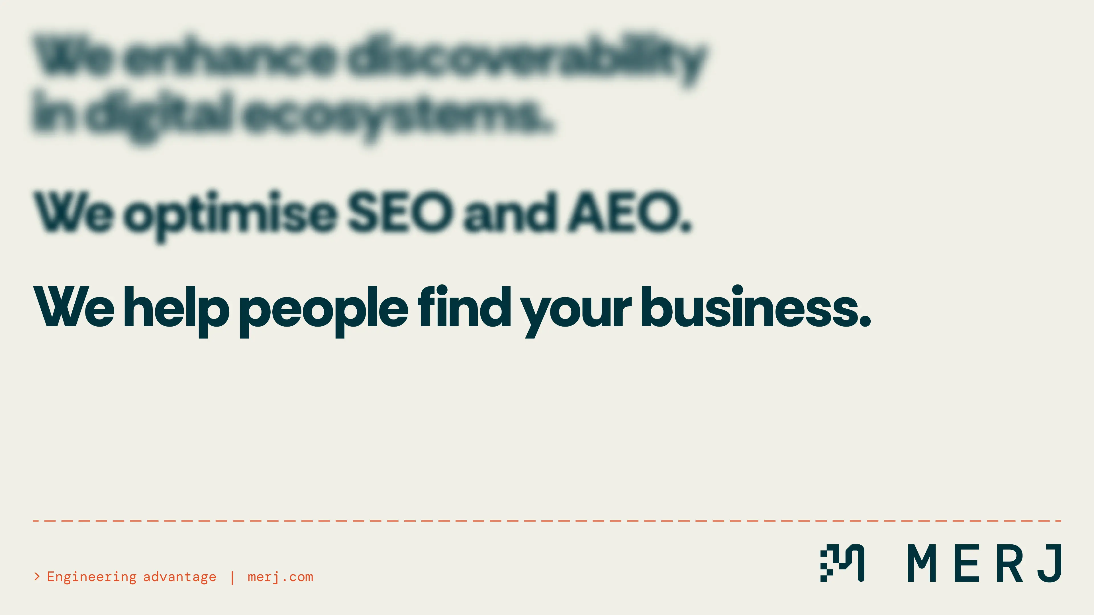 Example of work for Merj