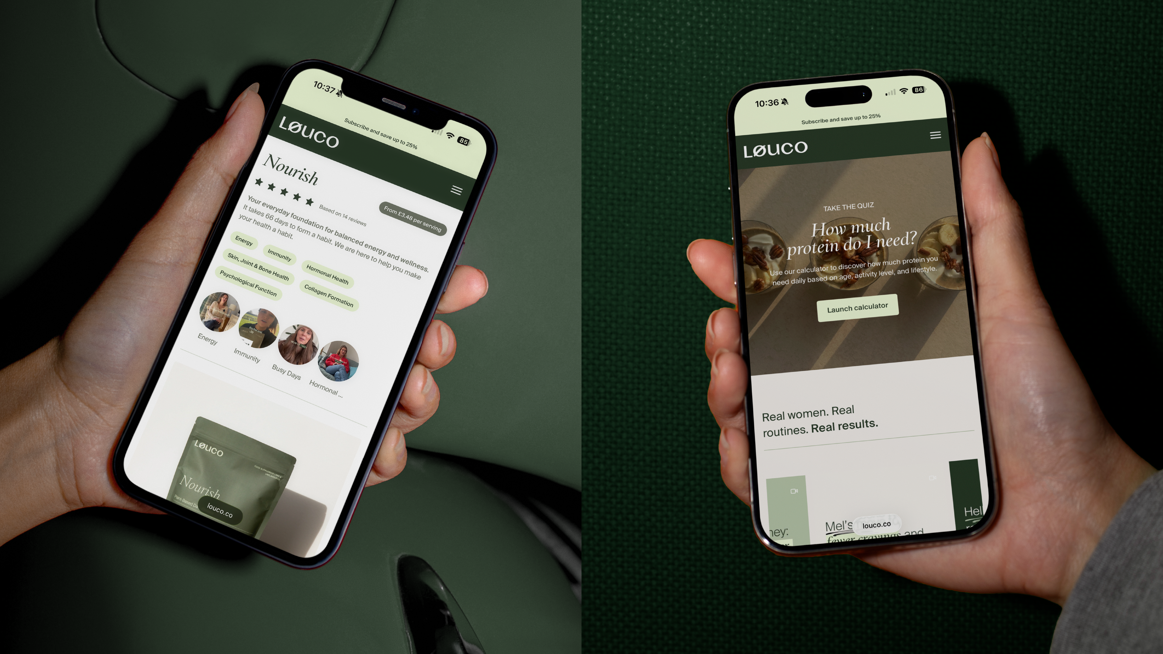 Example of work for LØUCO