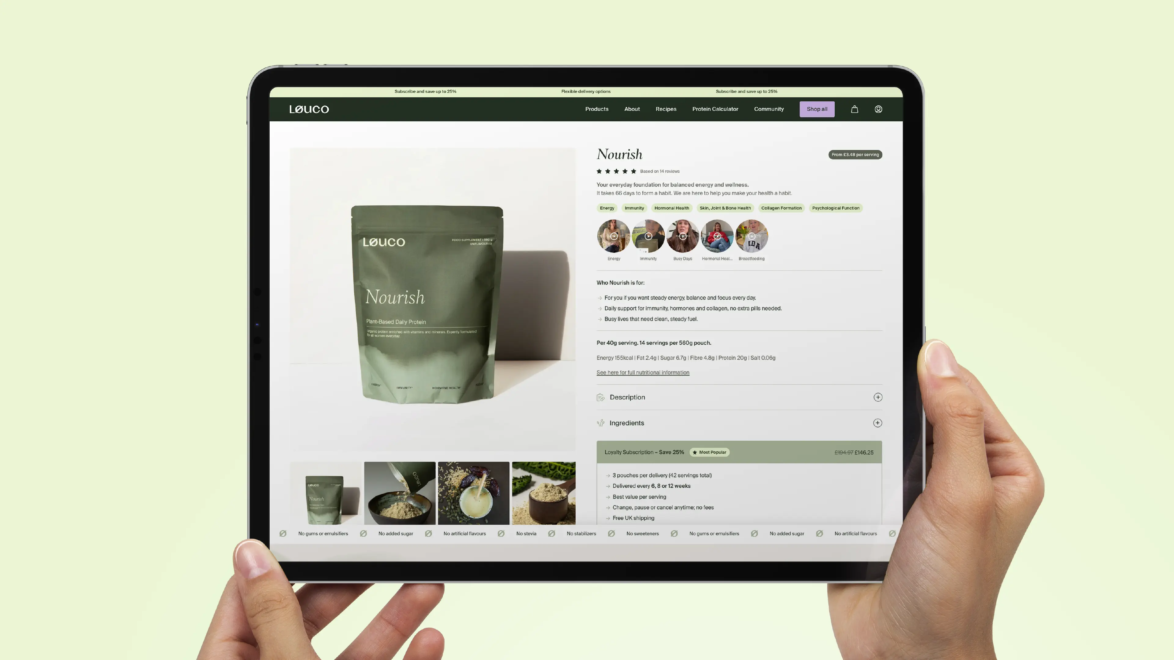 Example of work for LØUCO