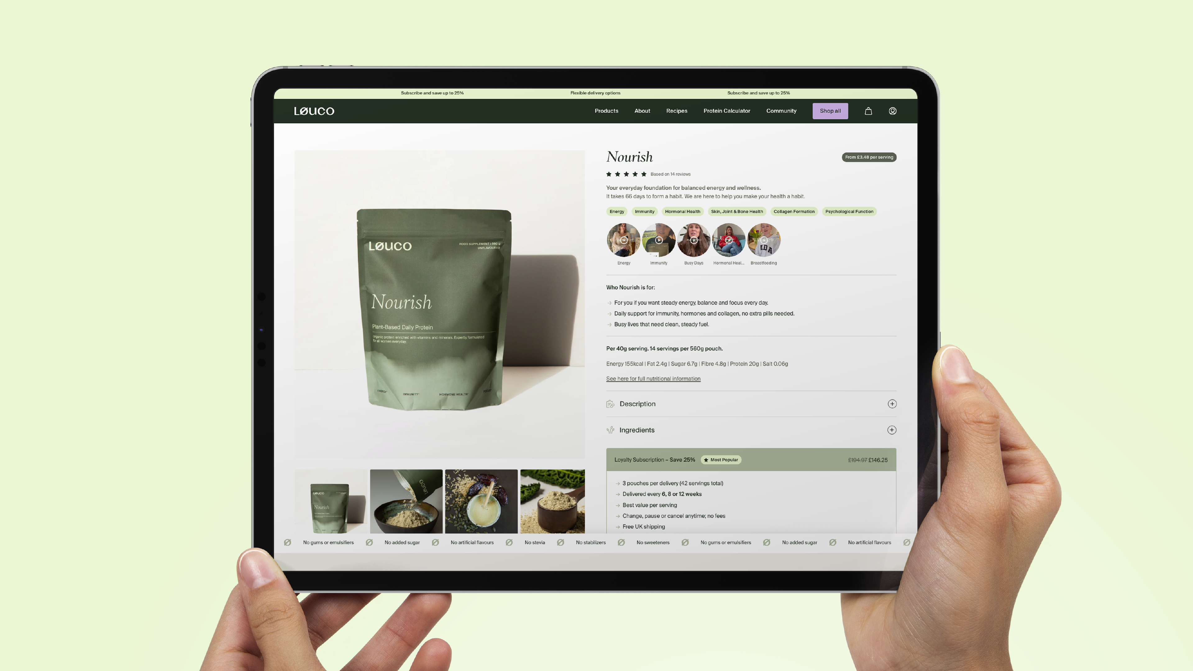Example of work for LØUCO