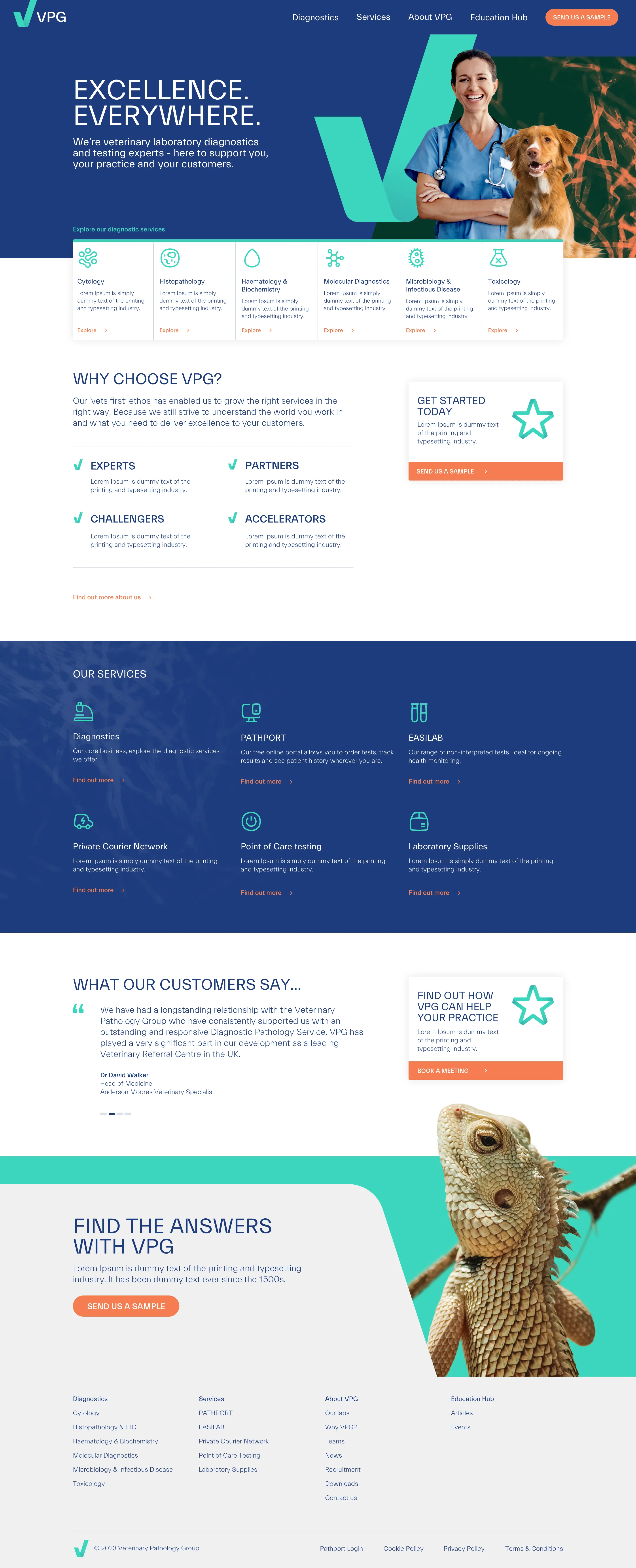 Example of work for VPG
