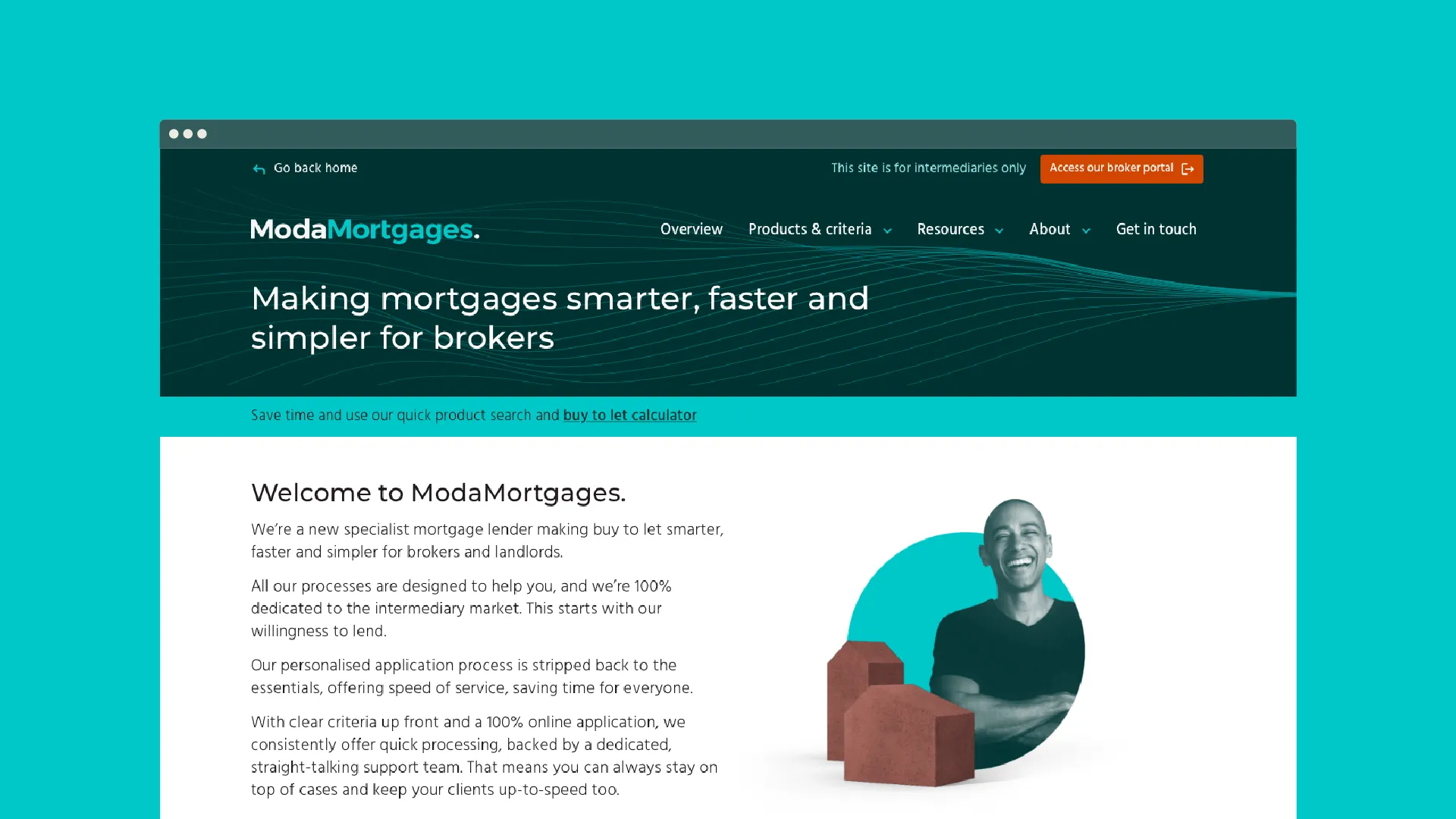 Example of work for ModaMortgages