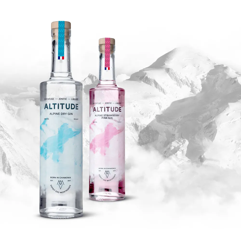 Image showcasing work for Altitude Gin