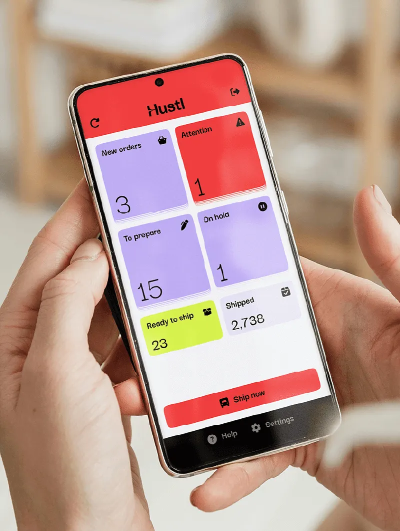 Image showcasing work for Hustl